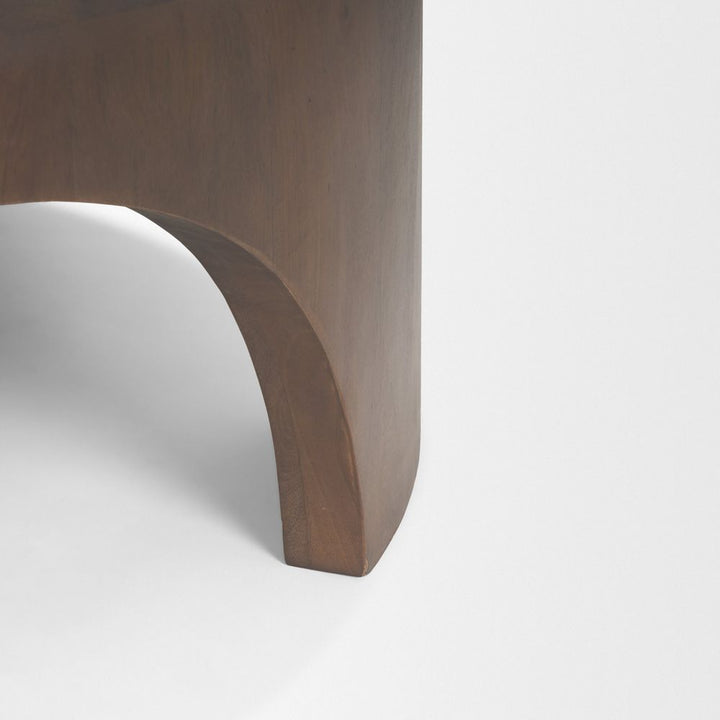 Iris Dark Brown Wood Coffee Table