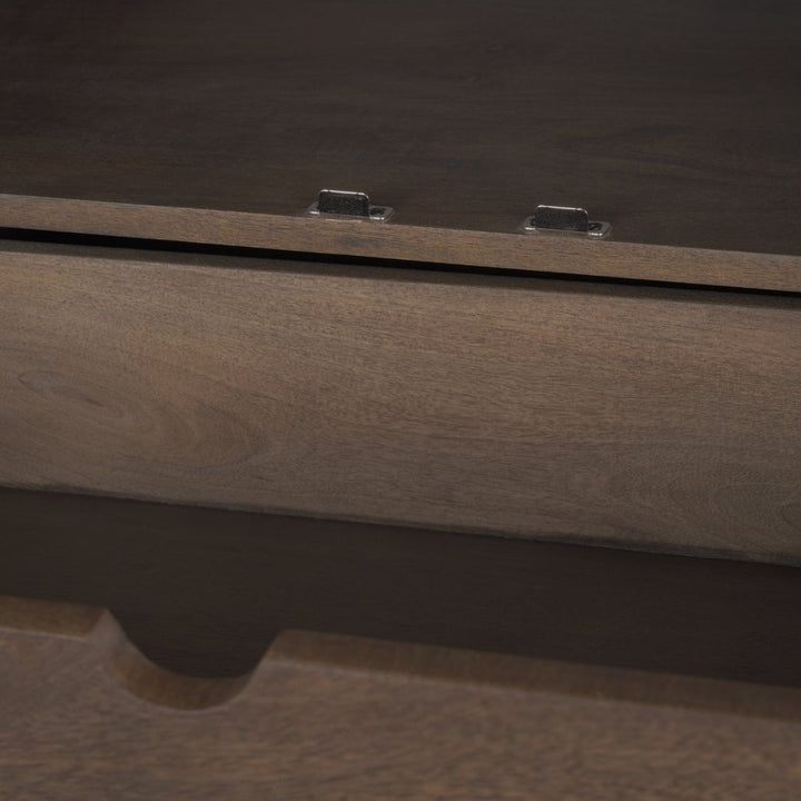 Gallier Dark Brown Wood Display Cabinet