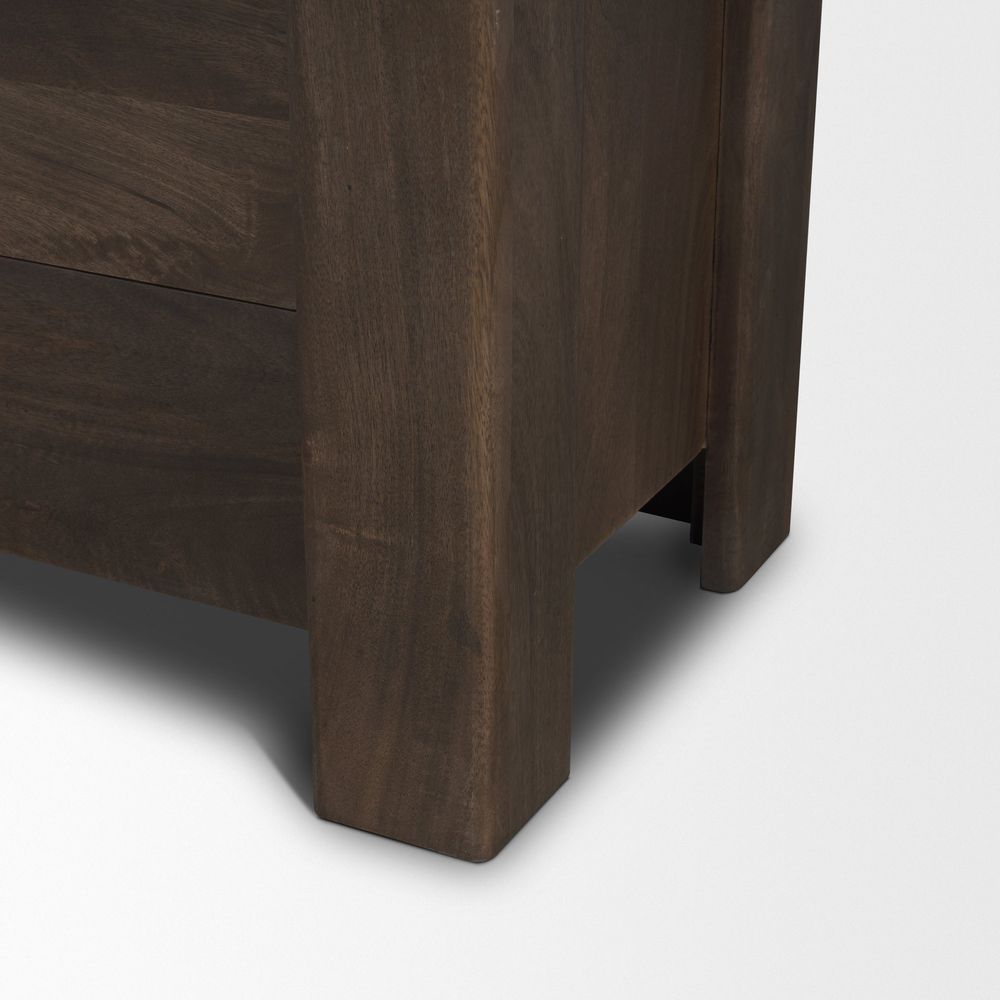 Gallier Dark Brown Wood Display Cabinet