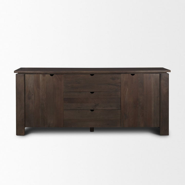 Gallier Dark Brown Wood Sideboard