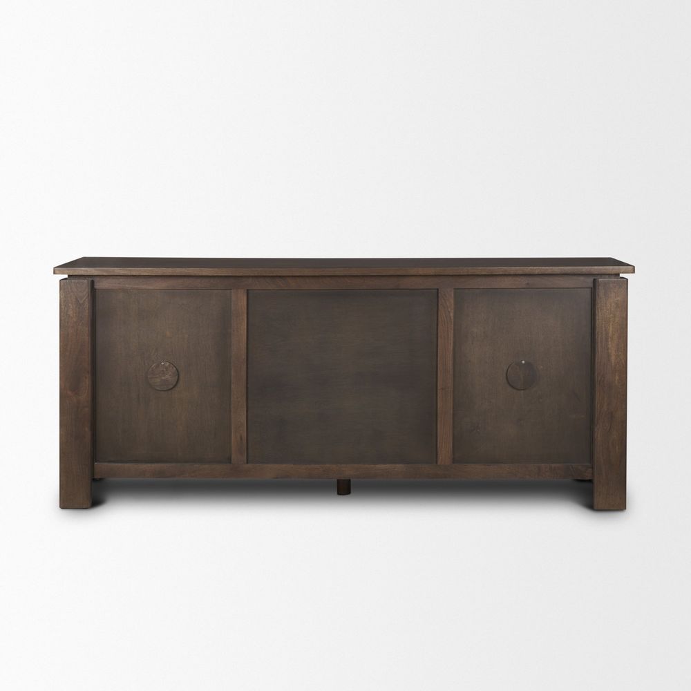 Gallier Dark Brown Wood Sideboard