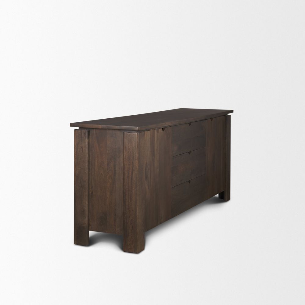 Gallier Dark Brown Wood Sideboard