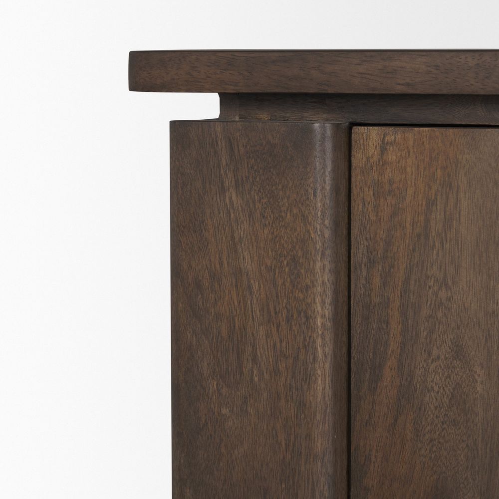Gallier Dark Brown Wood Sideboard