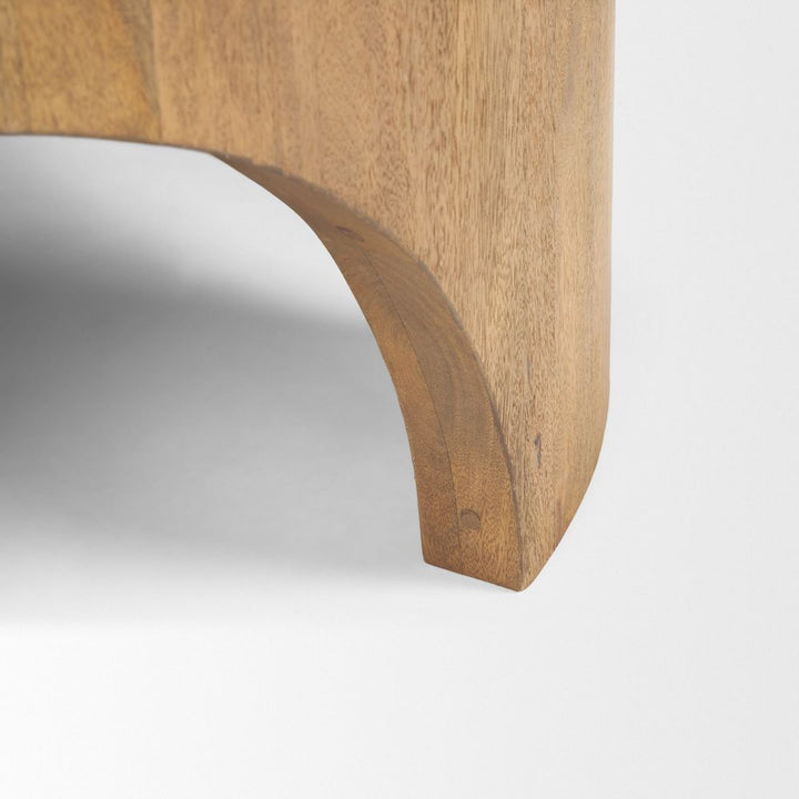 Iris Light Brown Wood Coffee Table