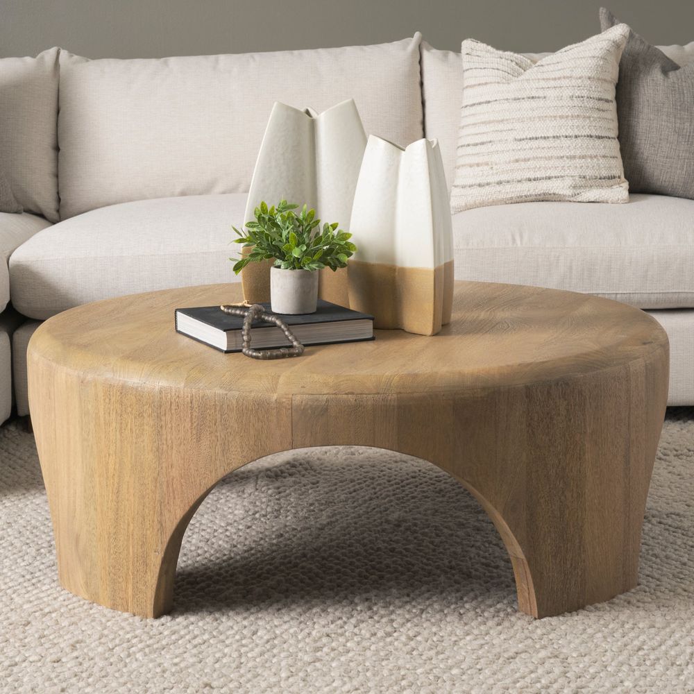 Coffee Tables Iris Light Brown Wood Coffee Table