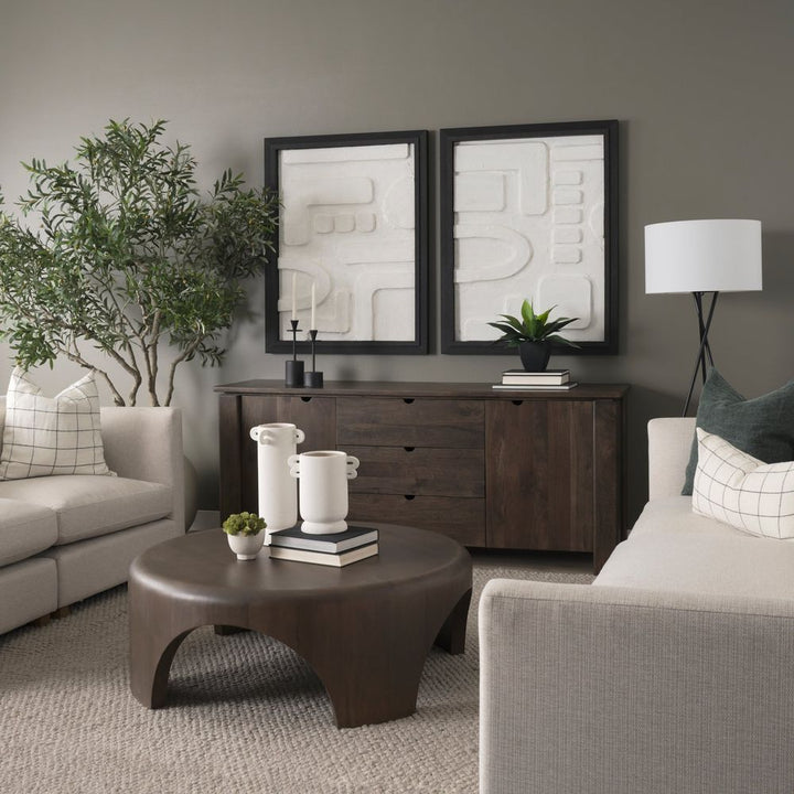Coffee Tables Iris Dark Brown Wood Coffee Table