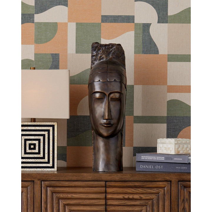 Art Deco Head Bronze