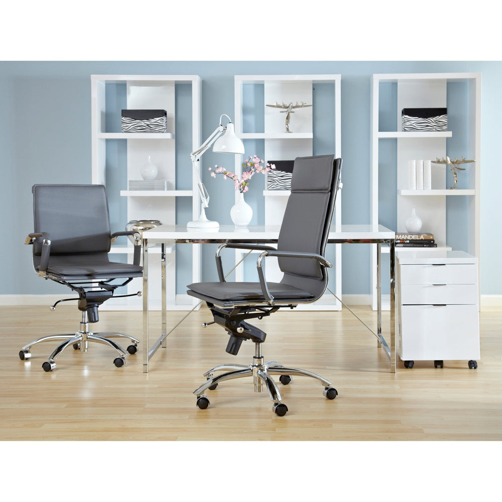 Gunar Pro High Back Office Chair-Eurø Style-Eurostyle-01264GRY-Task ChairsGrey-2-France and Son