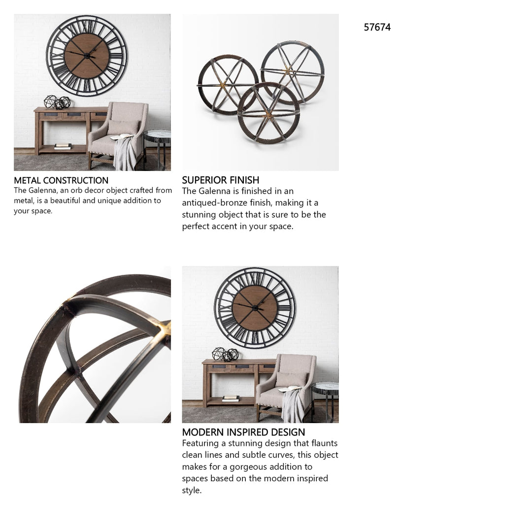 Espanolette Black Metal | 9H Decorative Object
