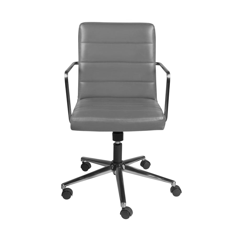 Leander Low Back Office Chair-Eurø Style-Eurostyle-01283GRY-Task ChairsGrey-1-France and Son