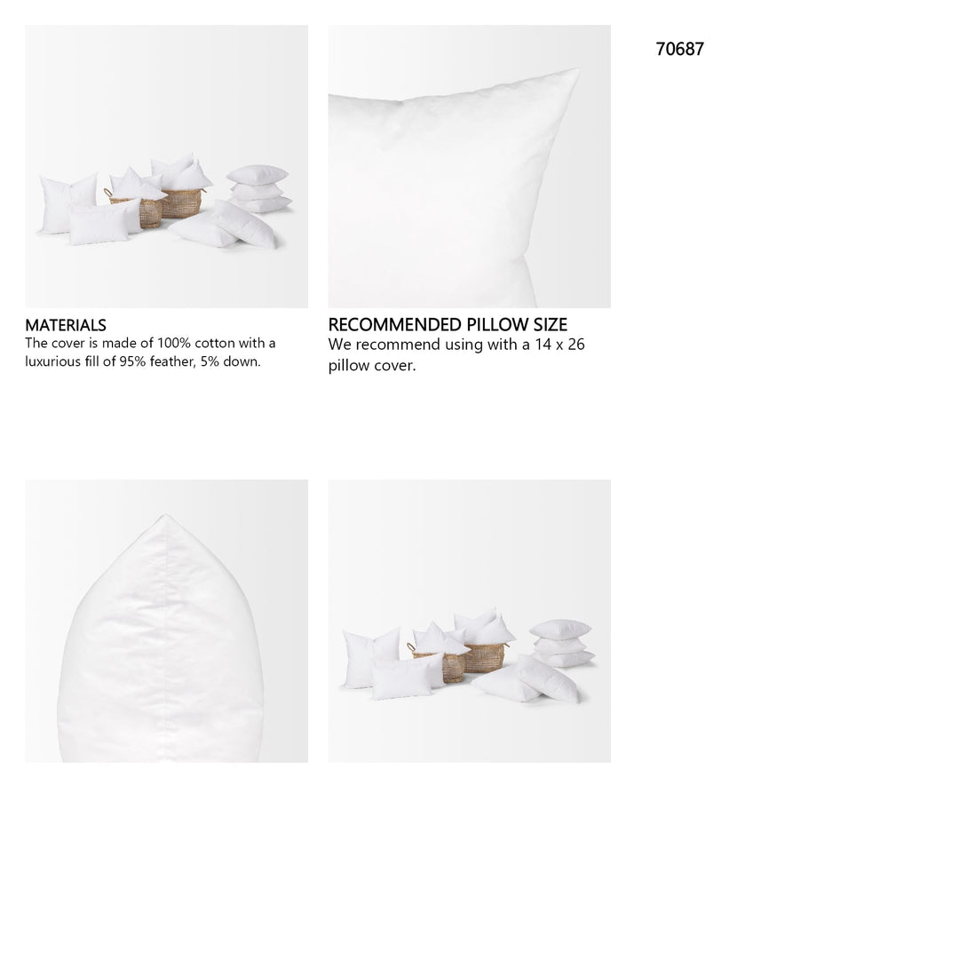 Comfort Down | 16 x 28 Pillow Insert