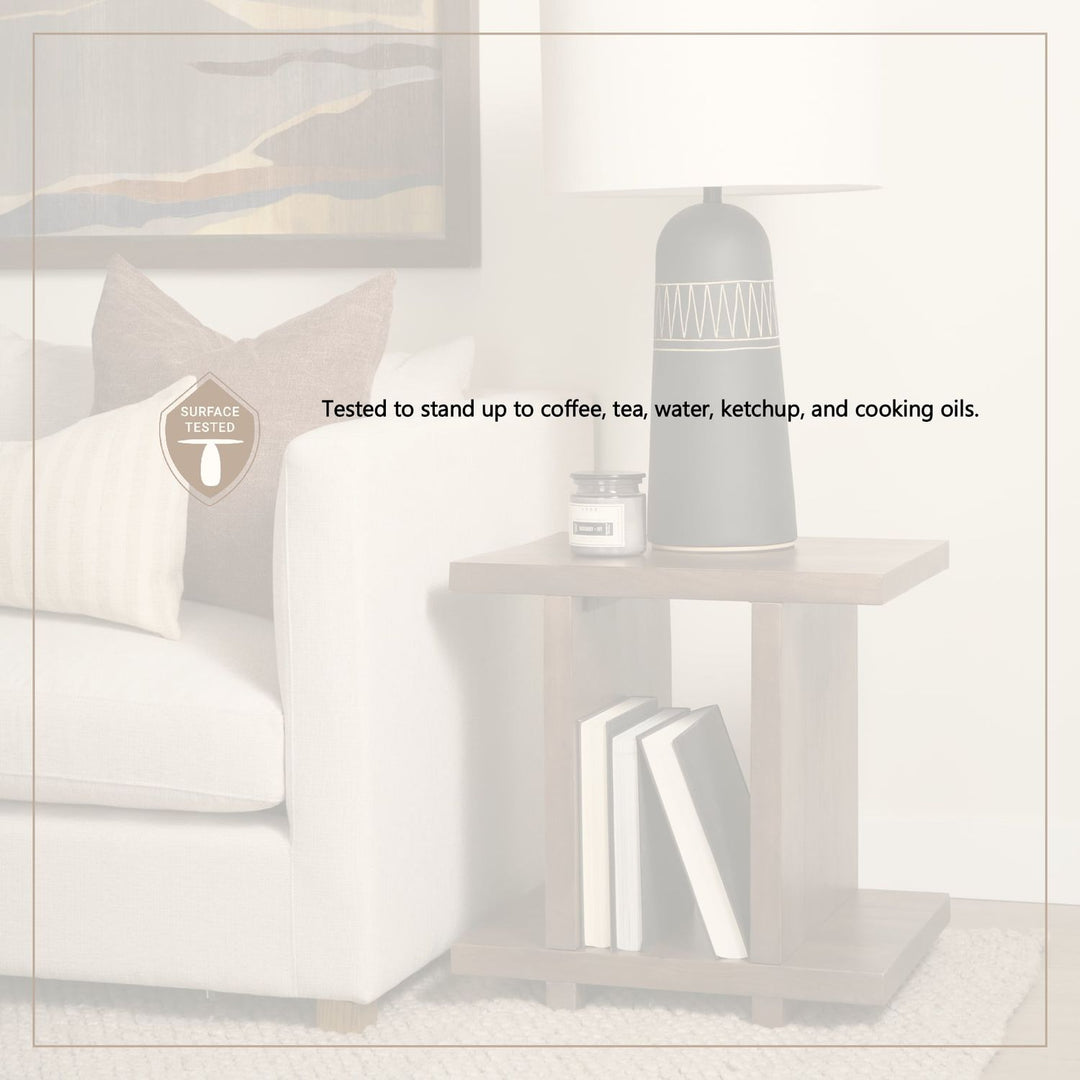 Nohr Medium Brown Wood Accent Table