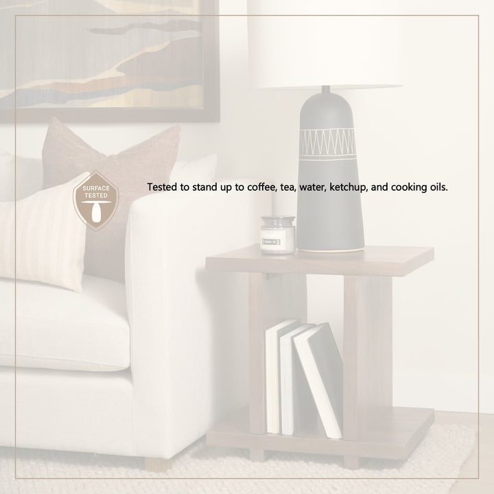 Nohr Medium Brown Wood Accent Table