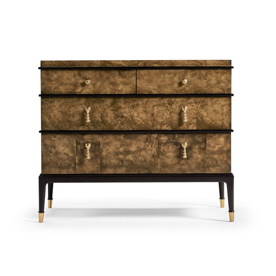 Jacques Bachelors Chest-Jonathan Charles-JCHARLES-007-1-930-DGB-Bookcases & CabinetsBrown Burl-6-France and Son