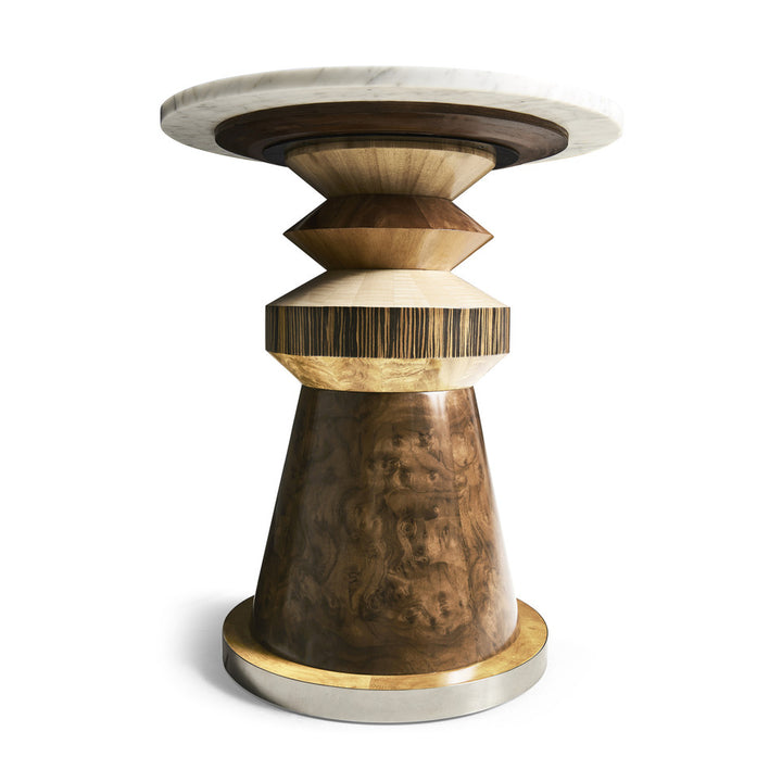 Rook Round Accent Table-Jonathan Charles-JCHARLES-007-3-DQ1-NCL-Side Tables-3-France and Son