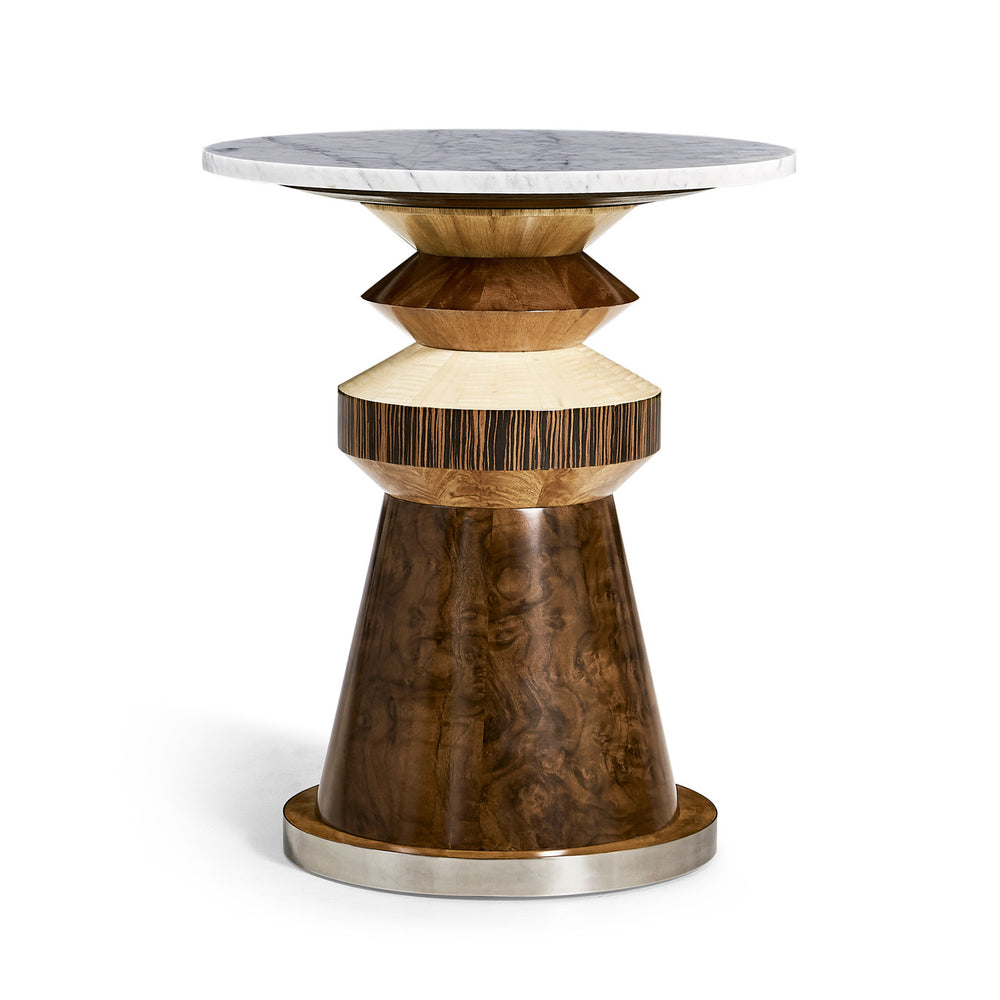 Rook Round Accent Table-Jonathan Charles-JCHARLES-007-3-DQ1-NCL-Side Tables-2-France and Son