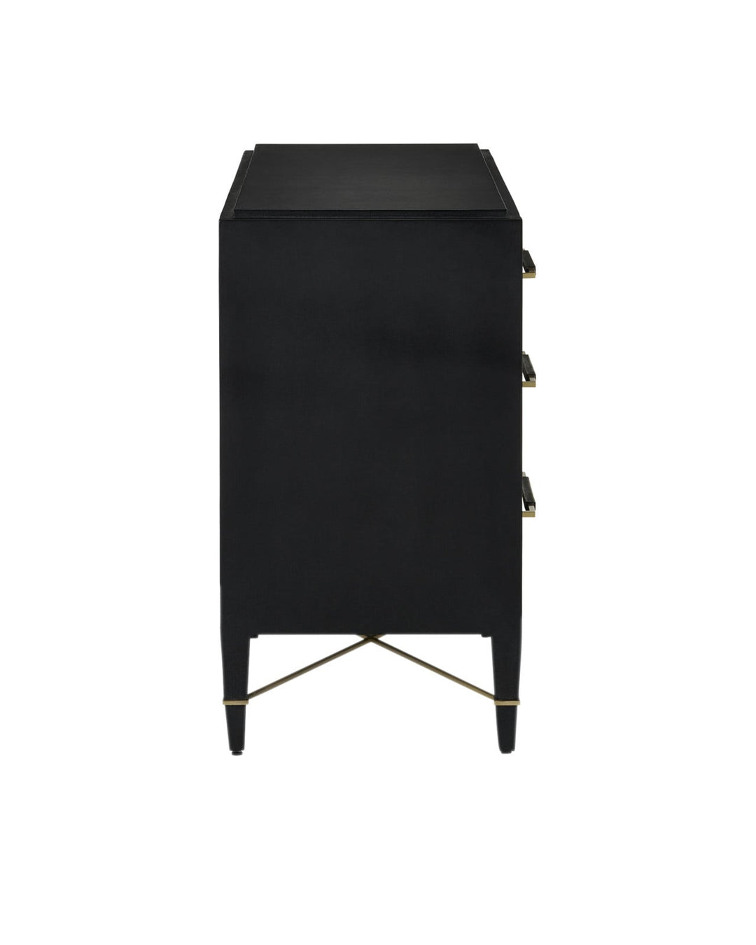 Dressers & Chests Verona Black Six-Drawer Chest