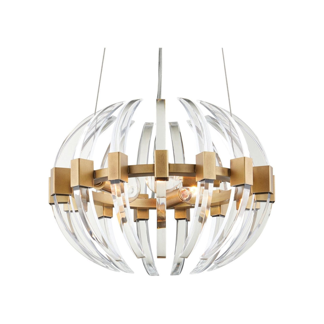 Coquette Small Brass Chandelier