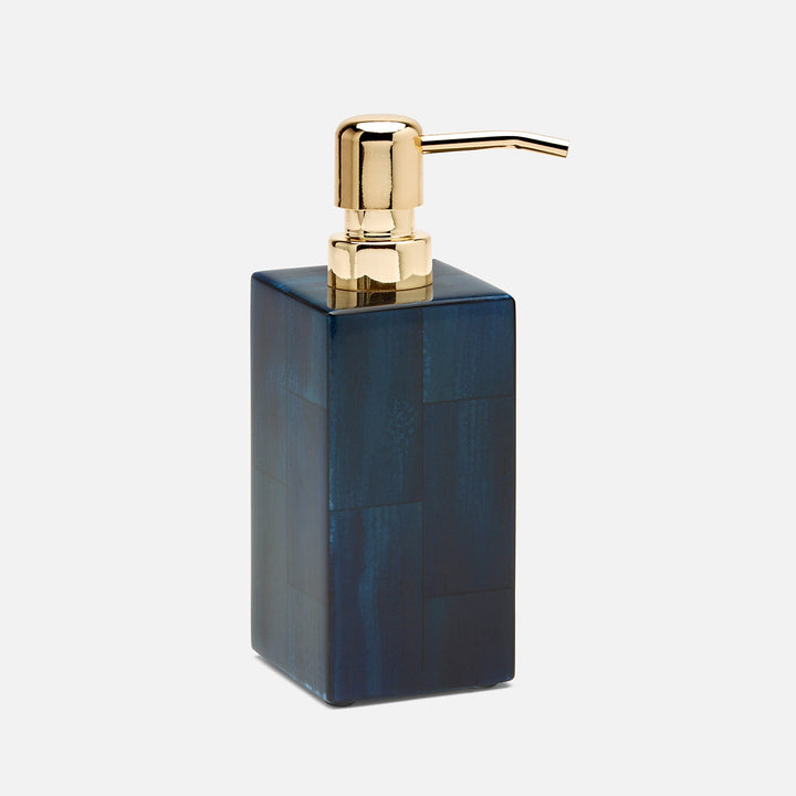 Arles, Navy, Soap Pump, Square Straight, Faux Horn