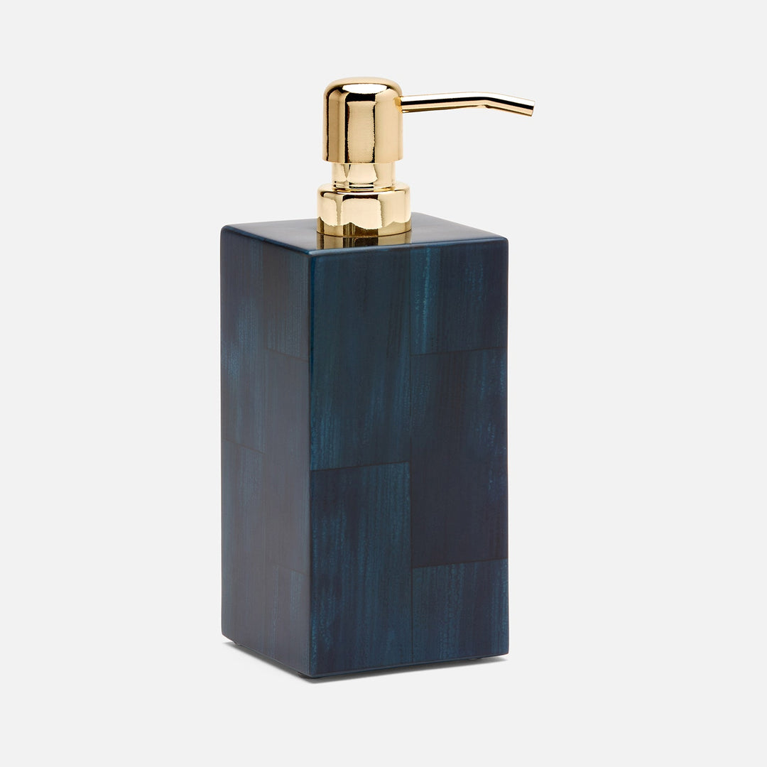 Arles, Navy, Soap Pump, Xl, Square Straight, Faux Horn