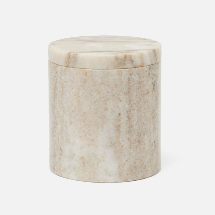 Athlone, Beige, Canister, Round, Marble