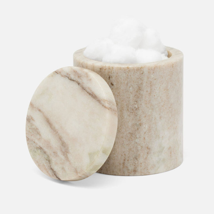 Athlone, Beige, Canister, Round, Marble