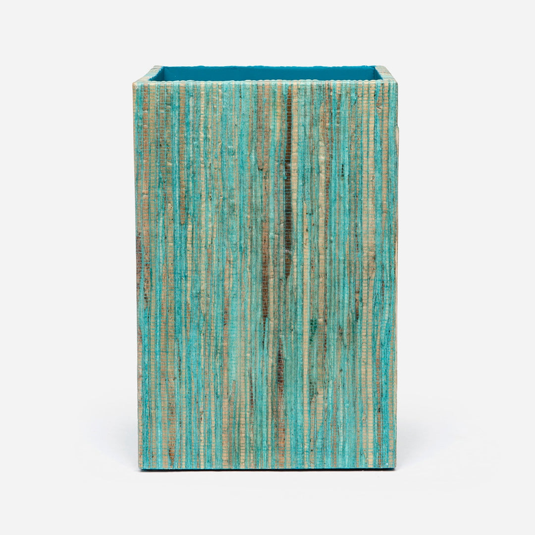 Bali, Aqua, Wastebasket, Square Straight, Water Hyacinth