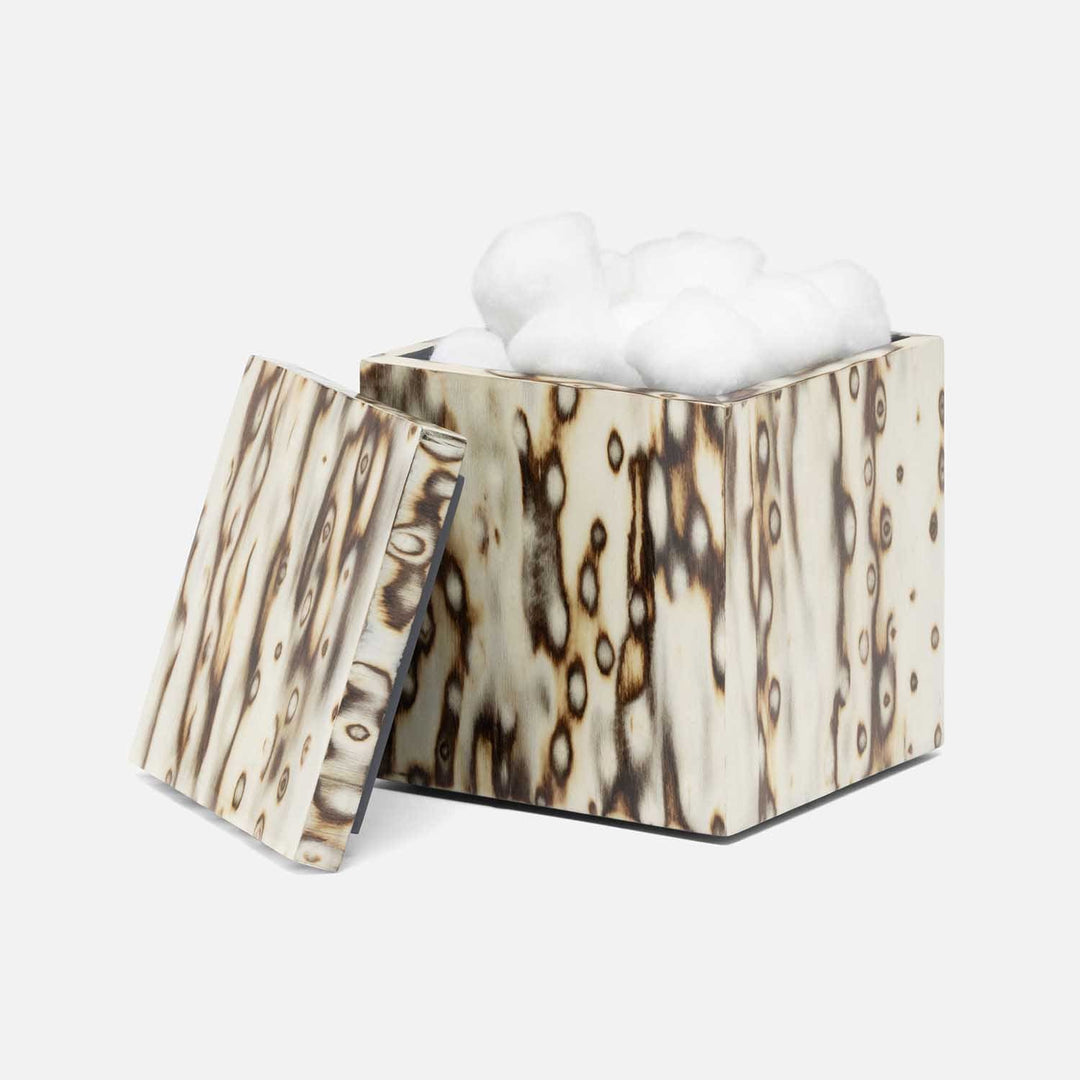 Bisbee, Maple, Canister, Square Straight, Large, Birdseye Burl Veneer