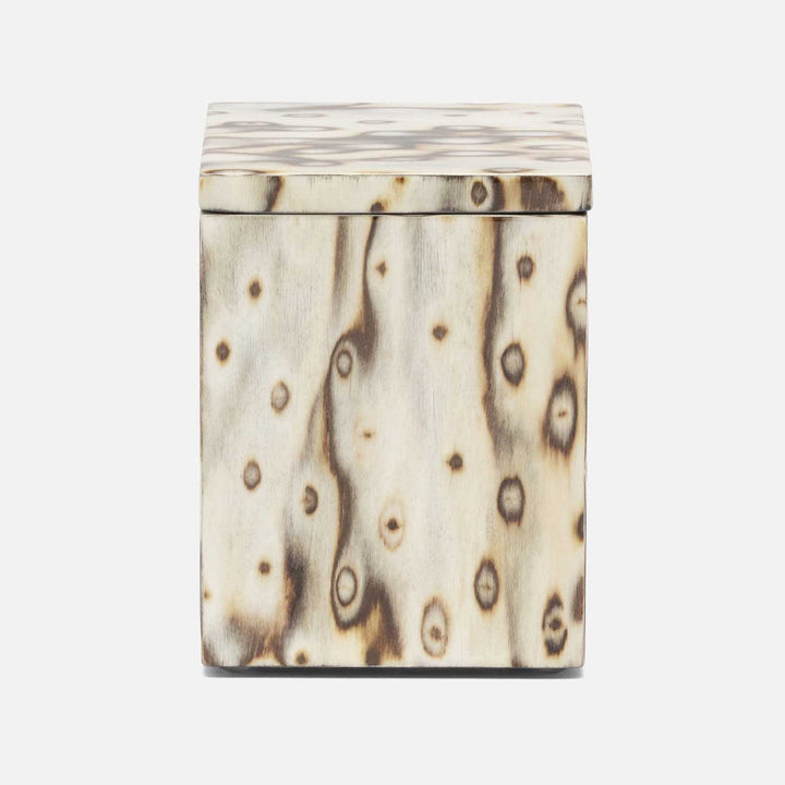 Bisbee, Maple, Canister, Square Straight, Small, Birdseye Burl Veneer