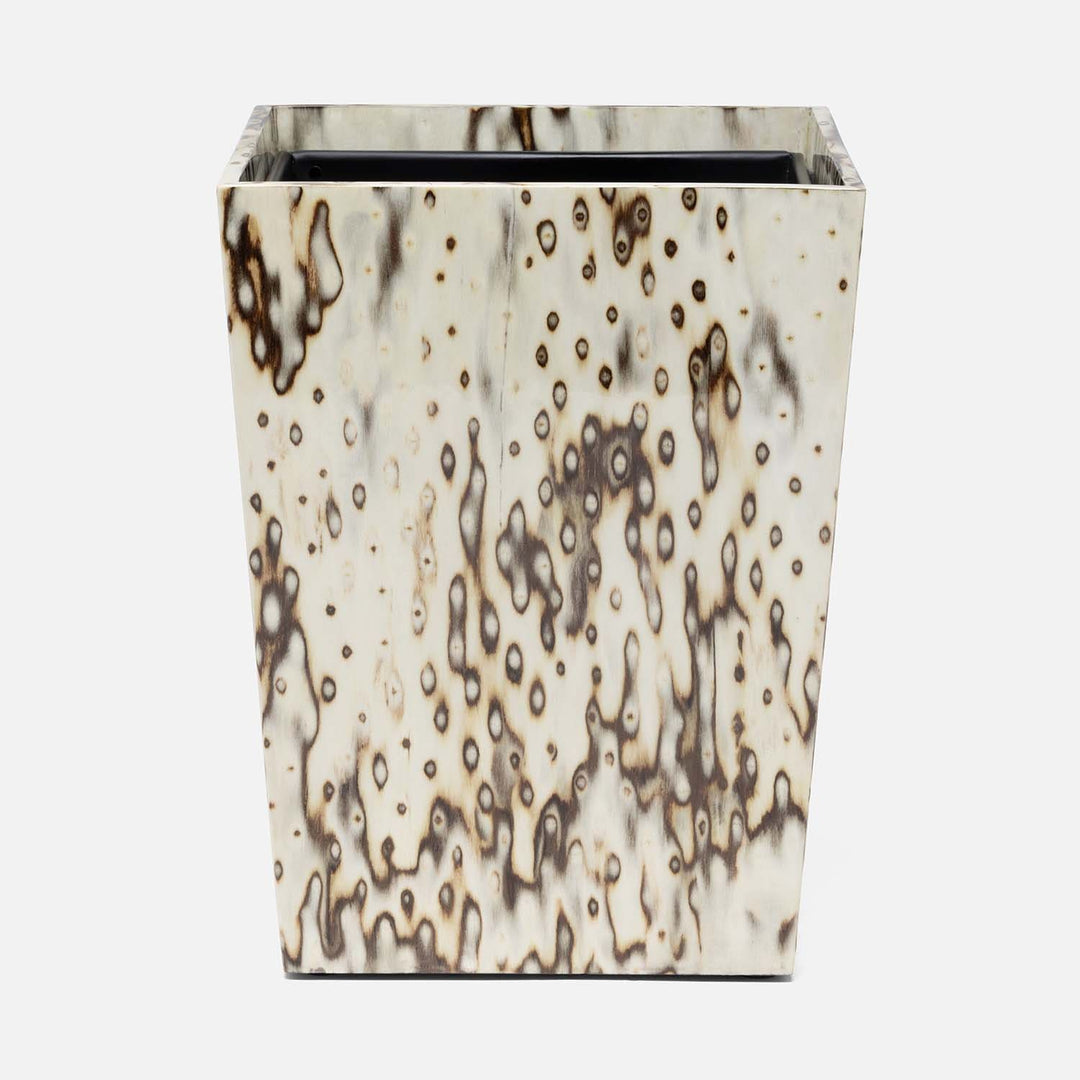 Bisbee, Maple, Wastebasket, Square Tapered, Birdseye Burl Veneer