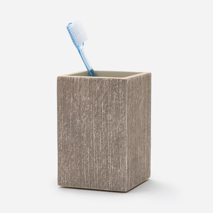 Bruges, Sand, Brush Holder, Square Straight, Faux Silk