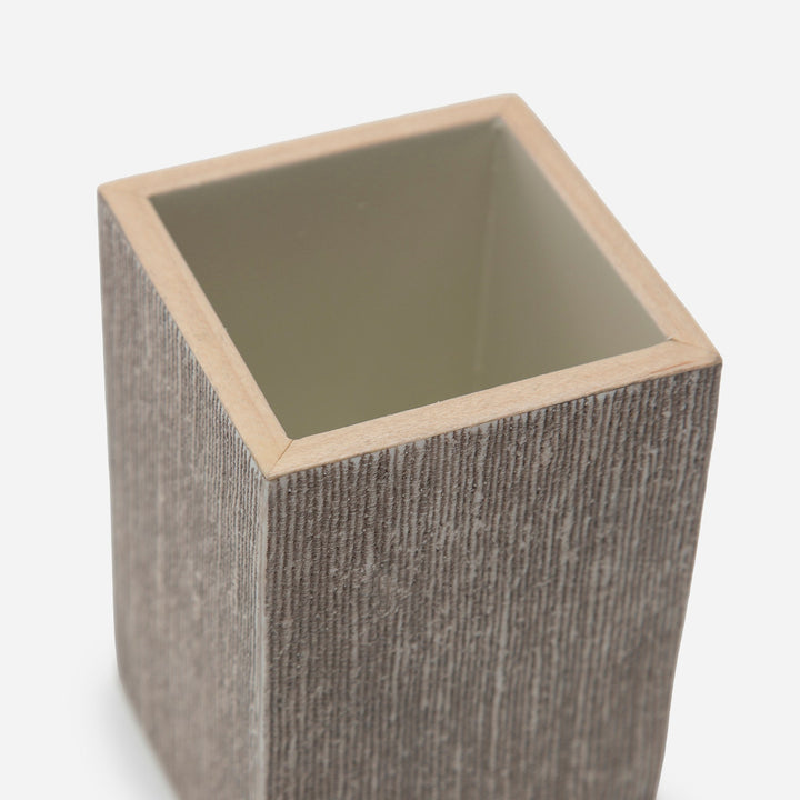 Bruges, Sand, Brush Holder, Square Straight, Faux Silk