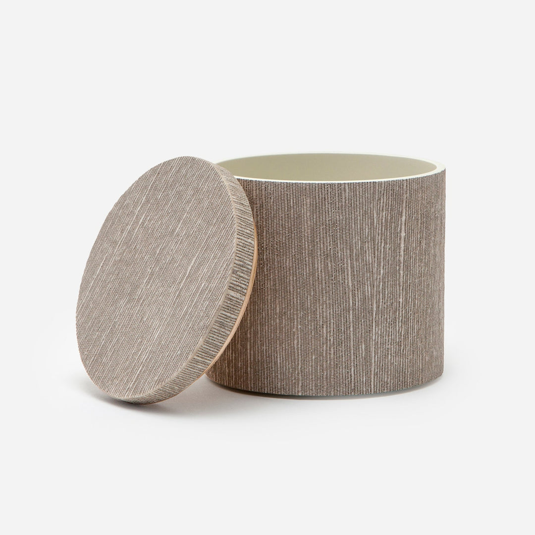 Bruges, Sand, Canister, Round, Faux Silk