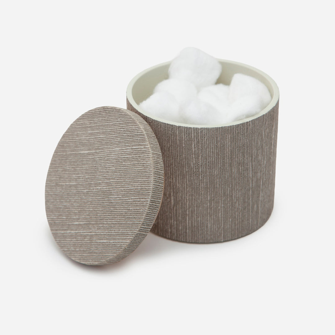Bruges, Sand, Canister, Round, Faux Silk