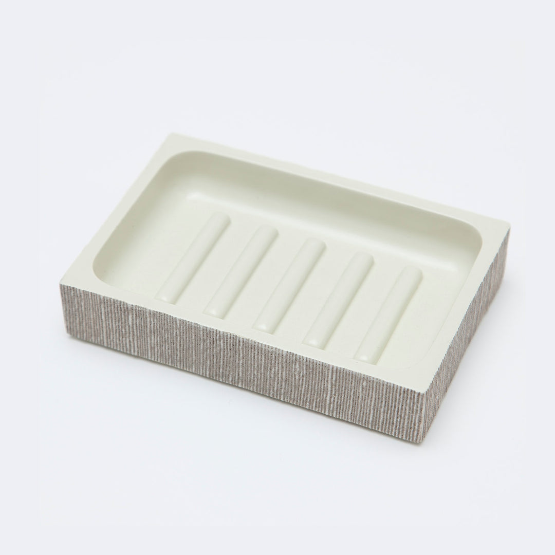 Bruges, Sand, Soap Dish, Rectangular Straight, Faux Silk