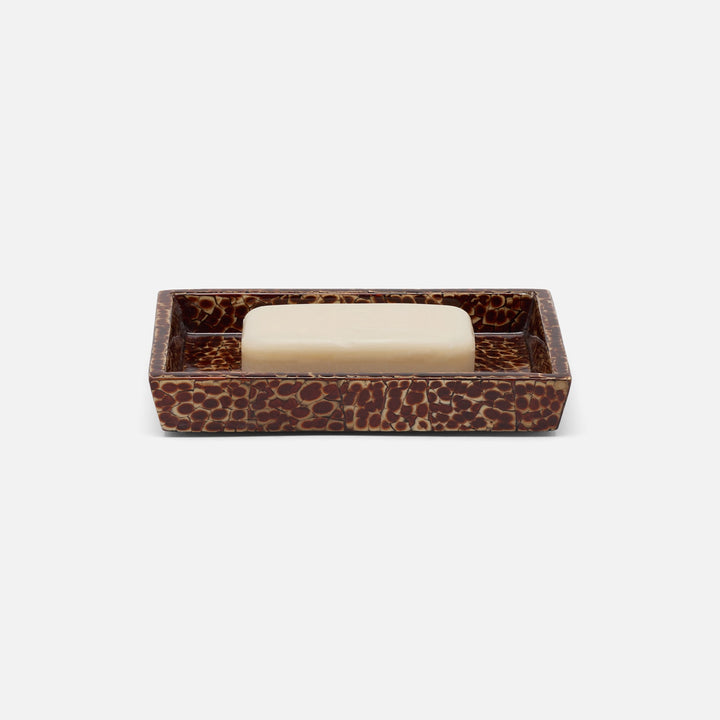 Callas, Burnt Sienna, Soap Dish, Rectangular Straight, Lacquered Eggshell