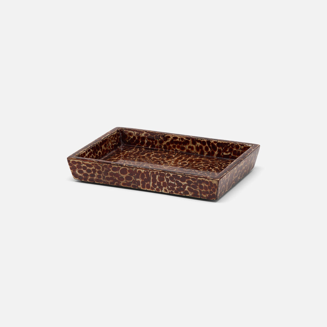 Callas, Burnt Sienna, Soap Dish, Rectangular Straight, Lacquered Eggshell