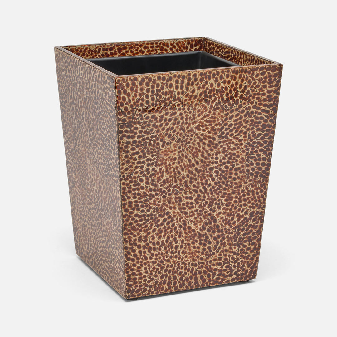 Callas, Burnt Sienna, Wastebasket, Rectangular Tapered, Lacquered Eggshell