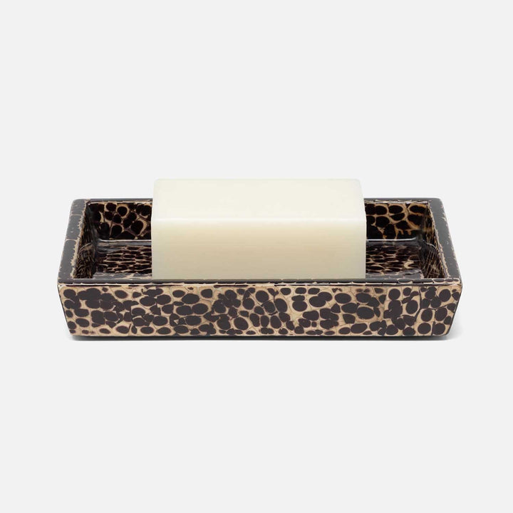 Callas, Deep Bronze, Soap Dish, Rectangular Straight, Lacquered Eggshell