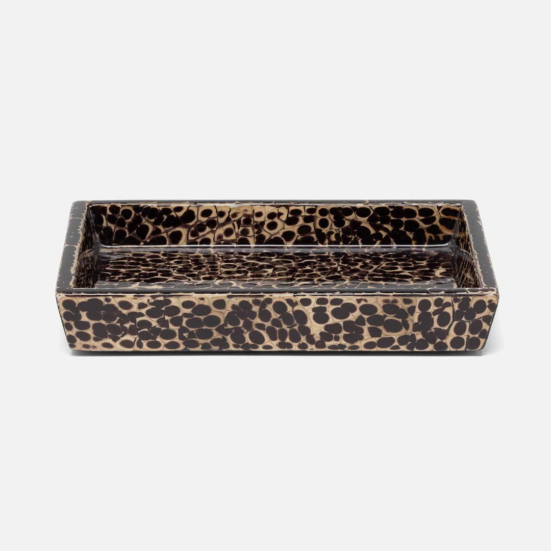 Callas, Deep Bronze, Soap Dish, Rectangular Straight, Lacquered Eggshell