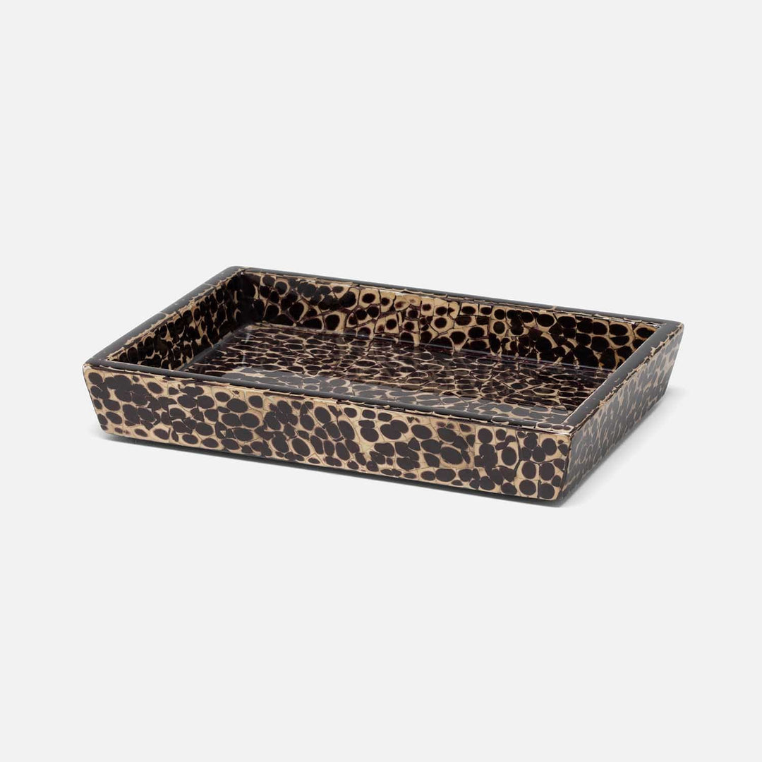 Callas, Deep Bronze, Soap Dish, Rectangular Straight, Lacquered Eggshell