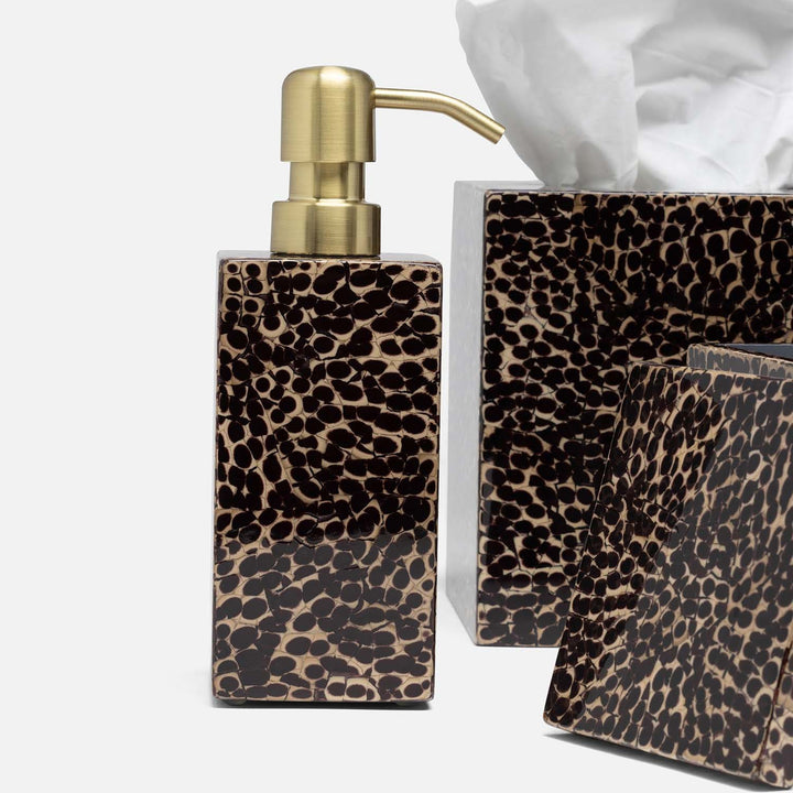 Callas, Deep Bronze, Soap Pump, Square Straight, Lacquered Eggshell