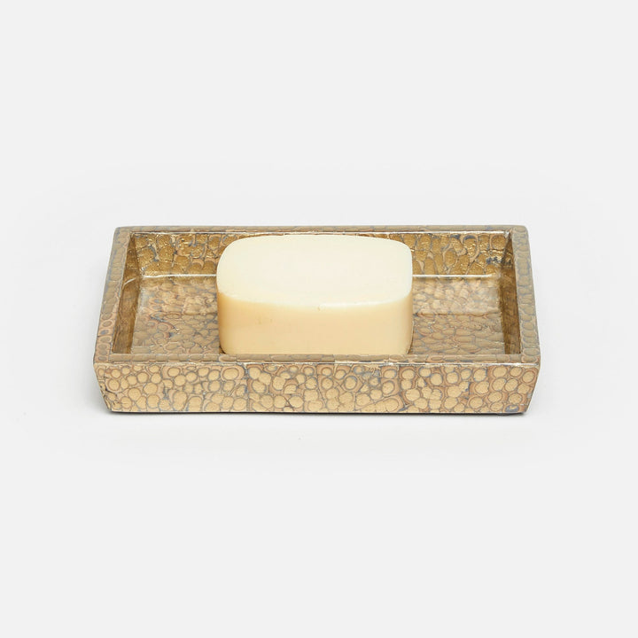 Callas, Gold, Soap Dish, Rectangular Straight, Lacquered Eggshell