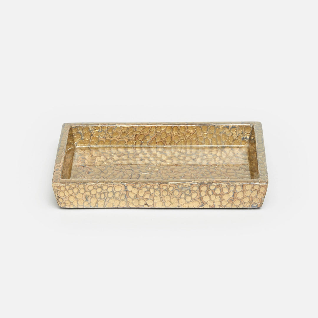 Callas, Gold, Soap Dish, Rectangular Straight, Lacquered Eggshell