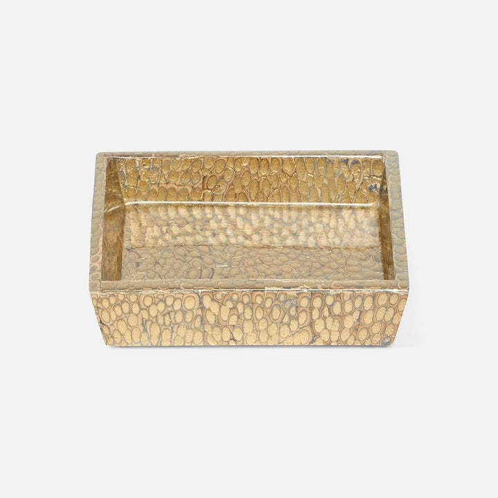Callas, Gold, Soap Dish, Square Straight, Lacquered Eggshell