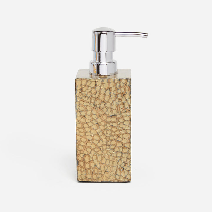 Callas, Gold, Soap Pump, Square Straight, Lacquered Eggshell