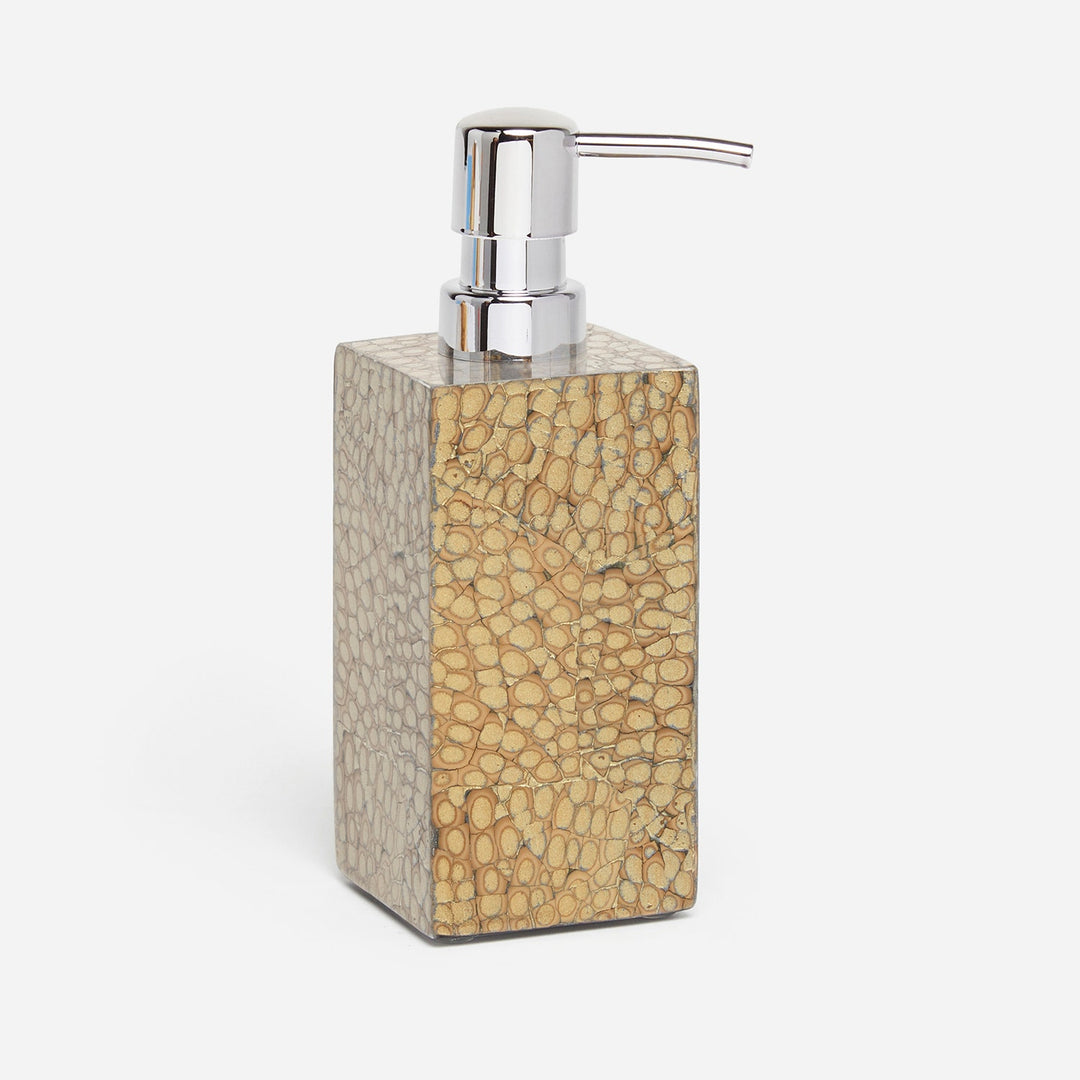 Callas, Gold, Soap Pump, Square Straight, Lacquered Eggshell
