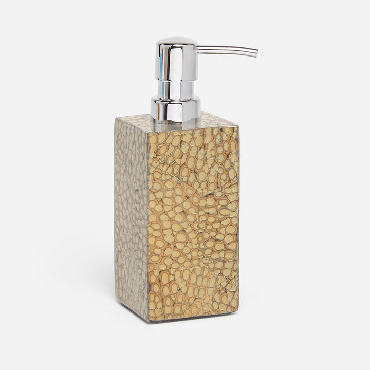 Callas, Gold, Soap Pump, Square Straight, Lacquered Eggshell