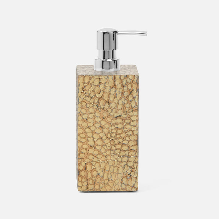 Callas, Gold, Xl Soap Pump, Square Straight, Lacquered Eggshell