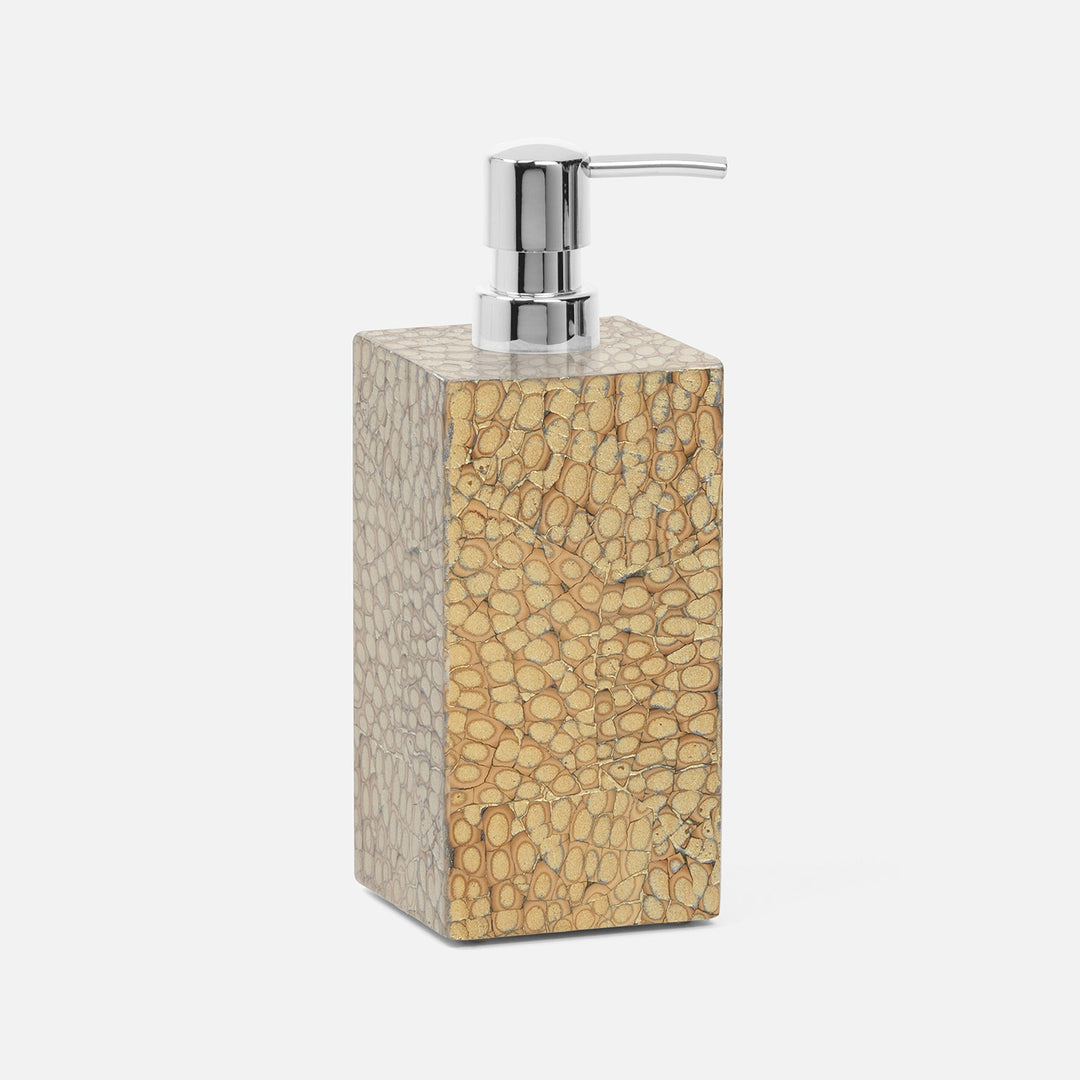 Callas, Gold, Xl Soap Pump, Square Straight, Lacquered Eggshell